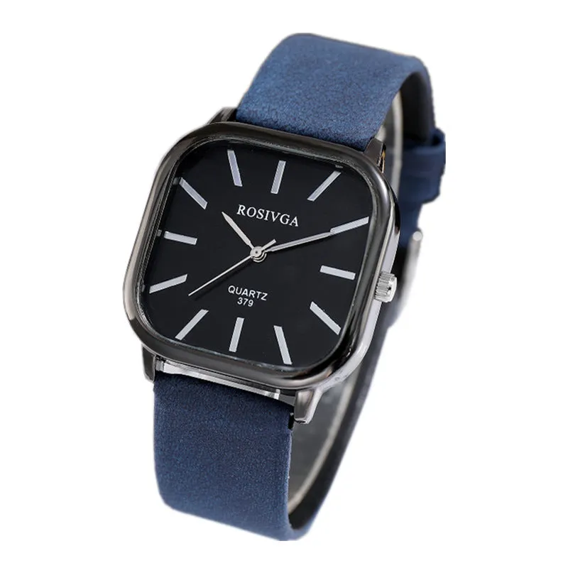 Student Men's and Ladies' Watches Belt Korean Simple Temperamental Ins Style Simple Square Quartz Watch