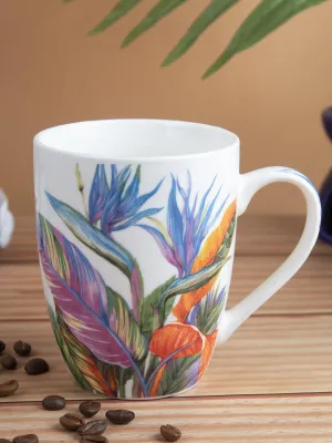 Stylish Floral Creamic Tea & Coffee Mug (350 mL)