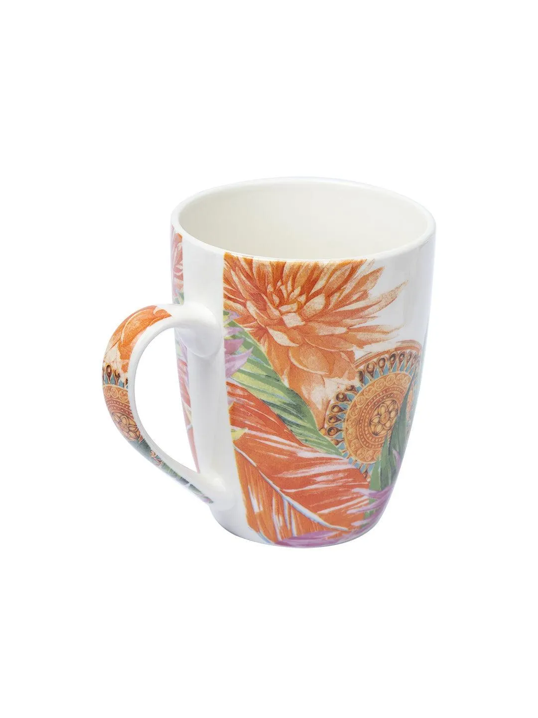 Stylish Floral Creamic Tea & Coffee Mug (350 mL)