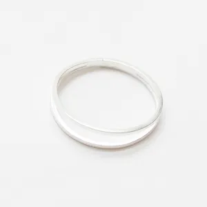 Thin Cut-out Silver Band