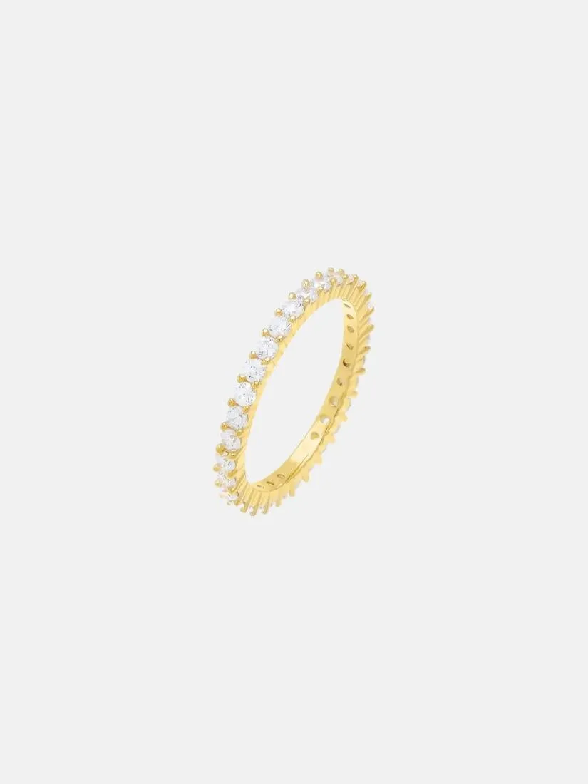 Thin CZ Eternity Band