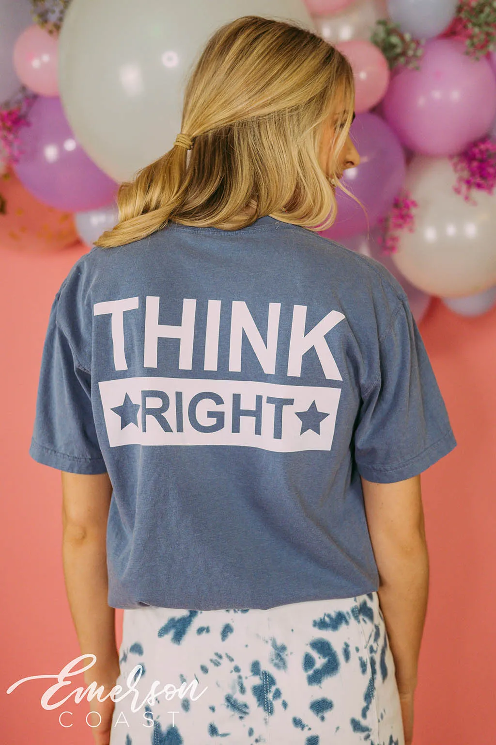 Think Theta Think Right PR Tee