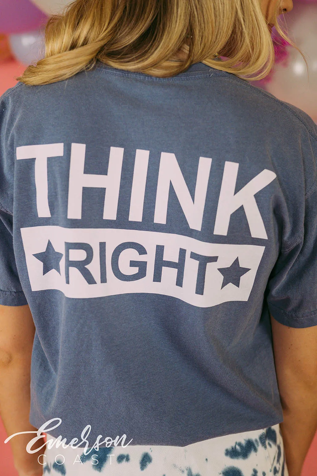 Think Theta Think Right PR Tee