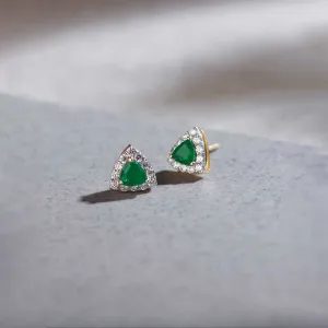 Trillion Small Diamond Earrings