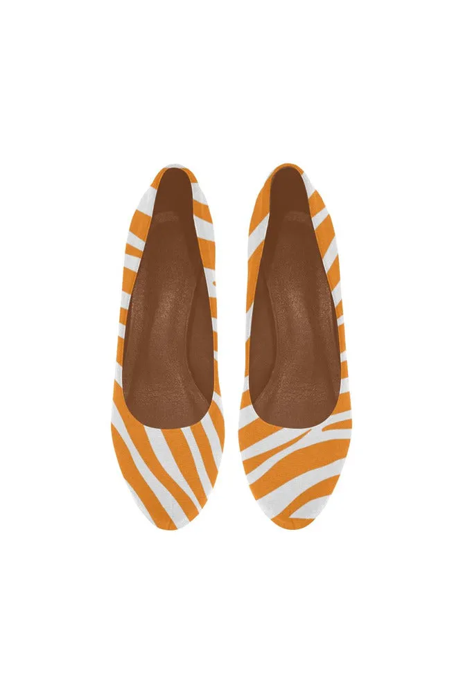 Turmeric Zebra Print Women's High Heels