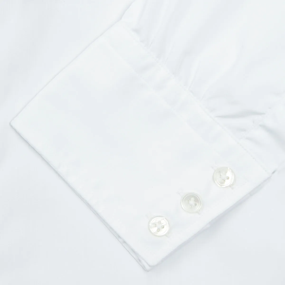 Two-Fold 200 White Cotton Shirt with Regent Collar and 3-Button Cuffs