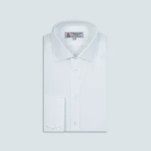 Two-Fold 200 White Cotton Shirt with Regent Collar and 3-Button Cuffs