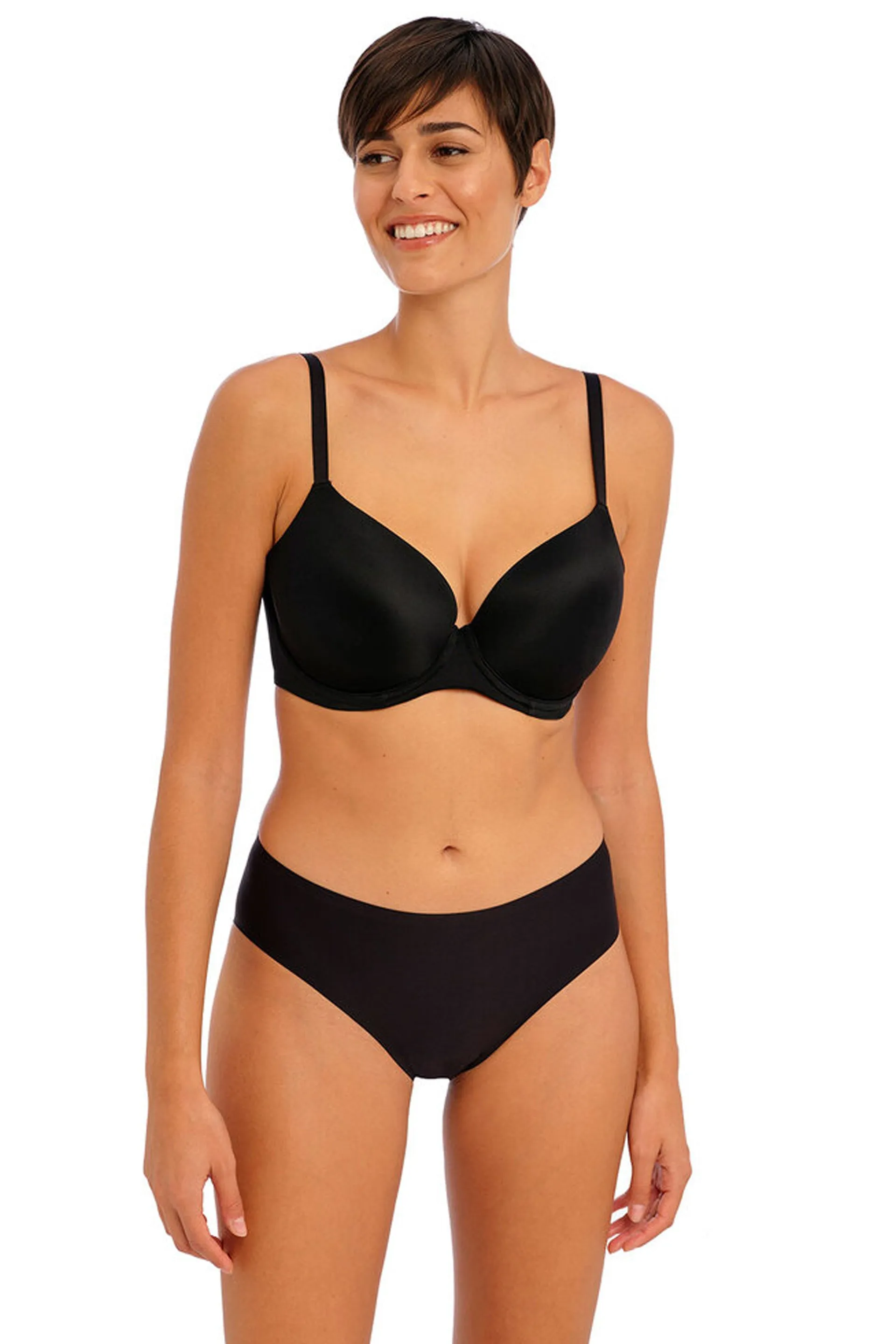 Undetected Moulded T-shirt Bra Black