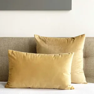 Velvet Pillow Cover - Camel