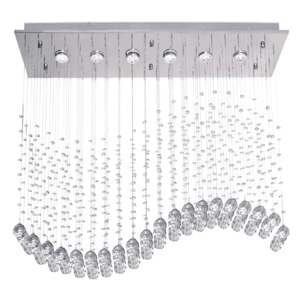 Wave Crystal Chandelier Light