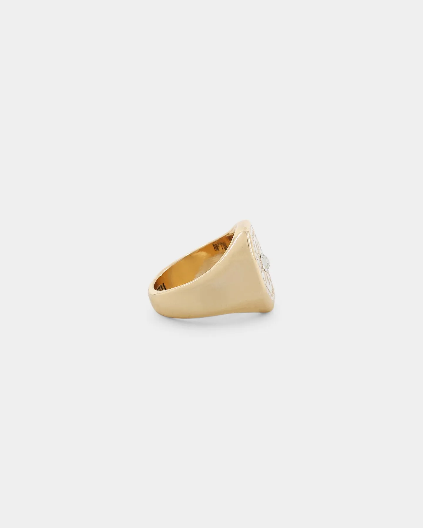 Wild For The Weekend Octagon Sun Signet Ring (Medium) Gold